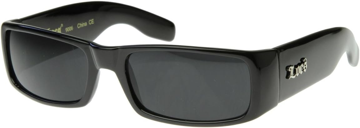 Locs Sunglasses Black OG Original Gangster Shades Dark Lens NEW 0106