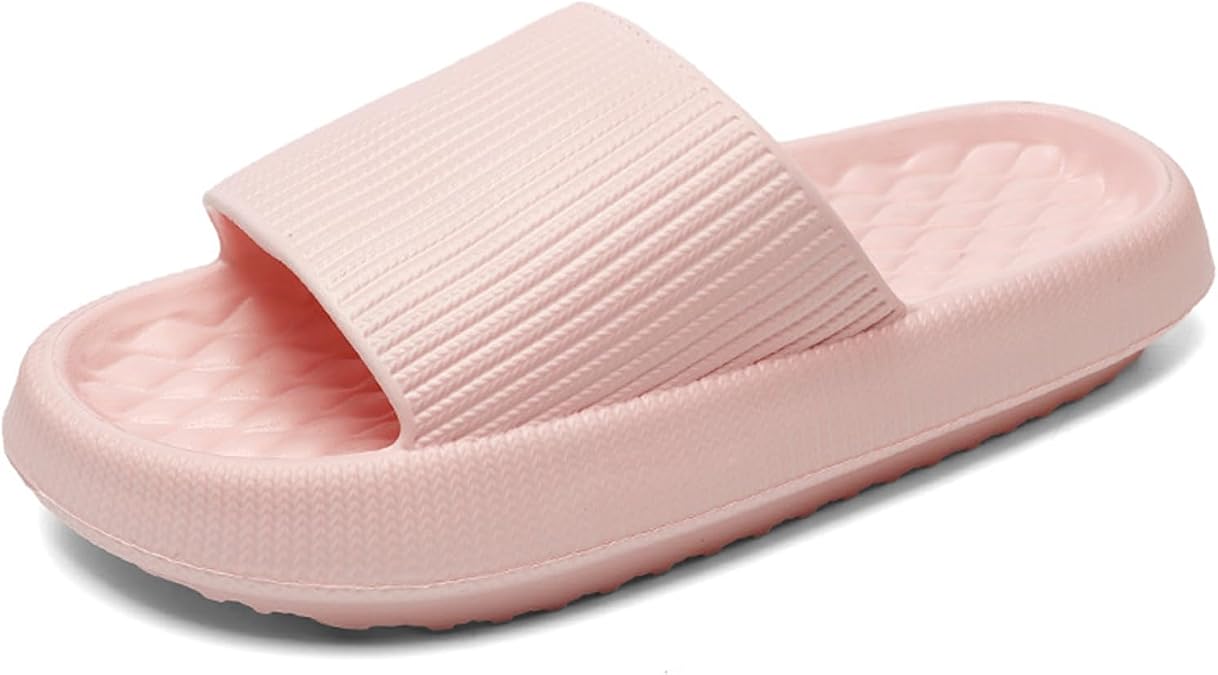 Cloud Sliders Women Men with 4cm Thick Outsole, Non-Slip Soft Shower Shoes Pool Sliders Bathroom Slippers for Beach Pool Indoor Outdoor
