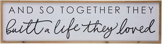 Hobby Lobby Built A Life They Loved Cursive Quote Wood Wall Home Decor