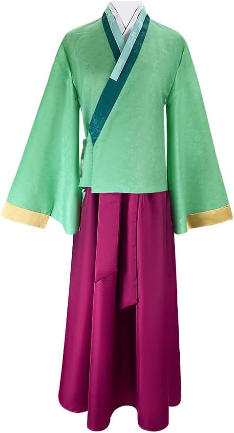 Anime Maomao Cosplay Costume Maomao Hanfu Dress Halloween Outfits Full Set with Wig for Halloween Party