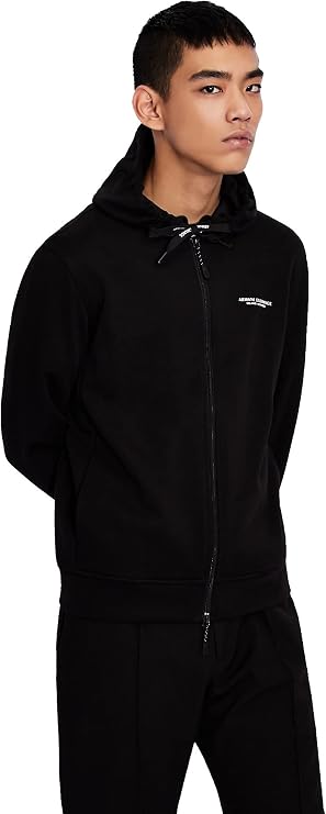Armani Exchange Men's Milano Ny Cotton Hooded Zip Up Sweatshirt