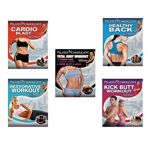 Pilates Power Gym 5 DVD Complete Fitness Series (Cardio Blast. Total Body, Kick Butt, Healthy Back & Restorative Pilates)