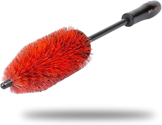 Maxshine 6 Universal Bristle Wheel & Rim Brush Short PP Handle with Soft Durable Bristles Quick, Safe & Cleaning Tool for Wheels, Rims, Exhausts & Engine Bays Detailing for Cars, Trucks & SUVs