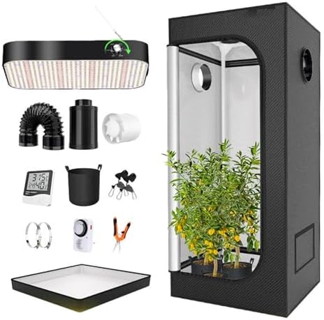 Fully Automated Hydroponic Grow System with LED Light, Indoor Smart Grow Tent Kit for Kitchen Gardening, Vegetables and Plants