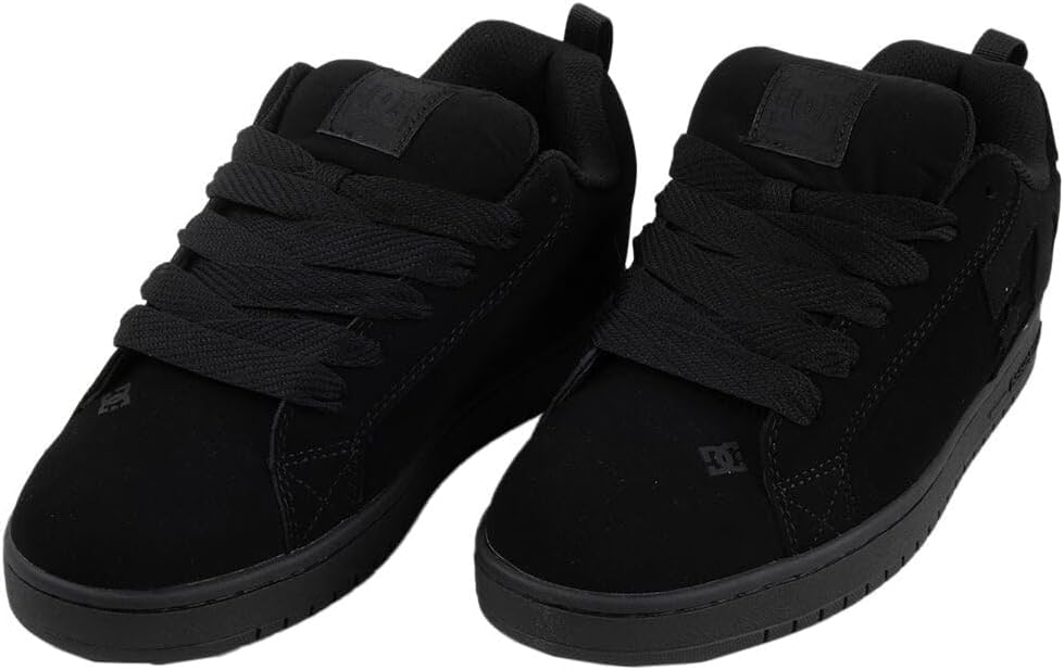 DC SHOES Court Graffik Mens Shoes, Black & Black, 7