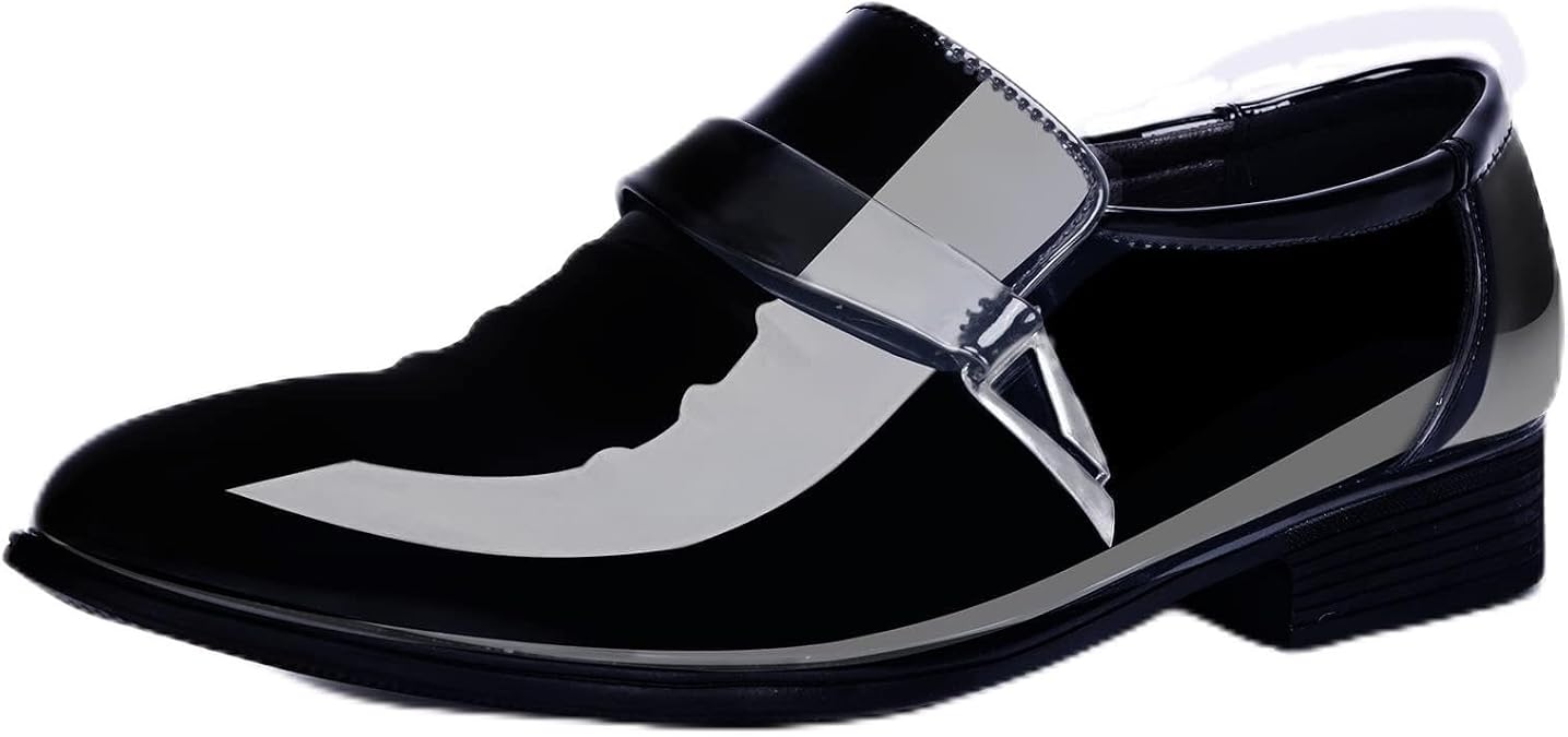 Mens Tuxedo Shoes Patent Leather Formal Business Oxford Dress Shoes