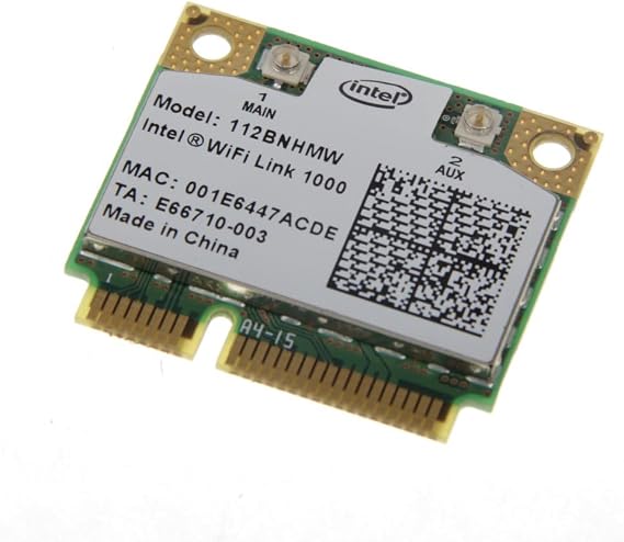 Wireless-N Centrino 1000 Half Mini PCIe Network Card | 300 Mbps with Bluetooth Support | HMC WLAN Replacement Part 112BNHMW Wi-Fi Card