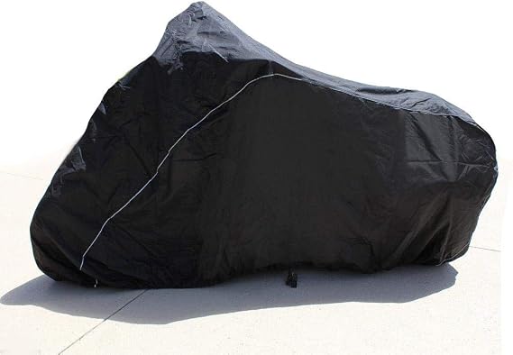 SBU Bike Motorcycle Cover Compatible for Harley-Davidson FLST/FLSTI Heritage Softail. Strong UV Protectivve Chopper Bike Tarp. Breathable and Portable Vehicle Protection