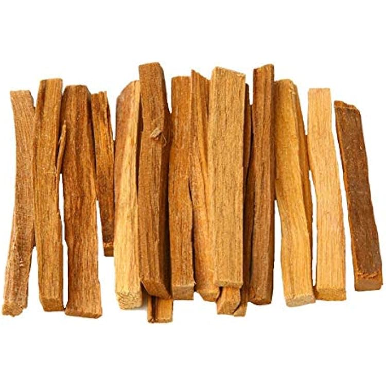 weeee 50g Sandalwood Sticks Sandalwood Wood Incense Sticks Sandalwood Wood Fragrant Palo Santo Stick Perfect Smudge Stick Burning Incense Stick for Mediation Yoga or Prayer