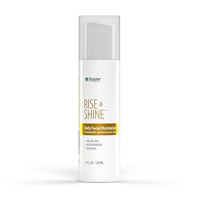 Jigsaw Health Rise & Shine Daily Facial Moisturizer | Featuring Epidermal Growth Factor | 1 Fl Oz