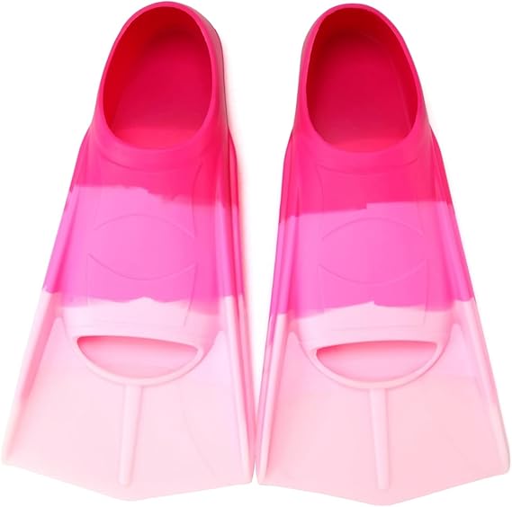 Kids Swim Fins Youth Short Blade Swimming Training Flippers
