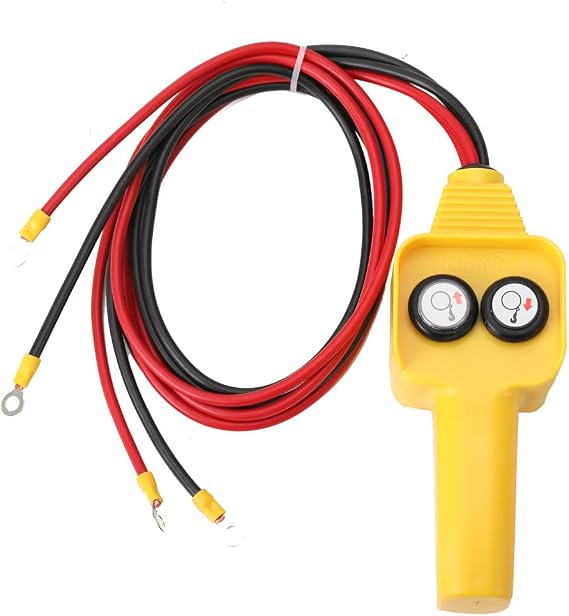 Winch Controller, 12V 24V Winch Hand Control Assembly Controller, Winch Remote Replacement Parts for 2000 lbs-4500 lbs Electric Winch Supporting Forward and Reverse Motion