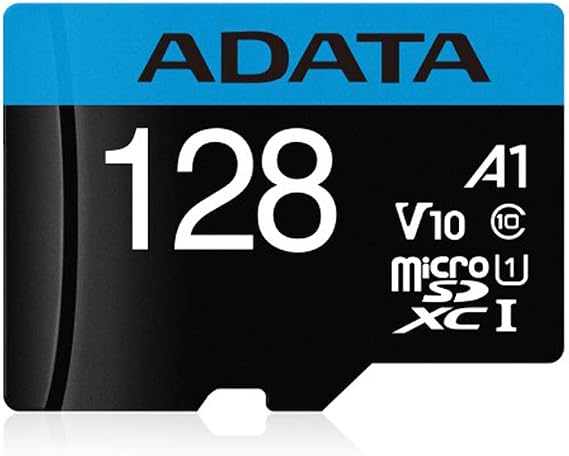 ADATA AUSDX128GUICL10A1-RA1 ADATA 128GB Premier microSDXC UHS-I/Class 10 V10 A1 Memory Card with SD Adapter
