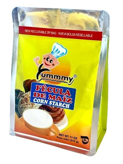 Corn Starch 11Oz, Fecula de Maiz, 312gr Reclosable Bag, Atole, Maizena, 100% natural no sugar added, Kosher certify
