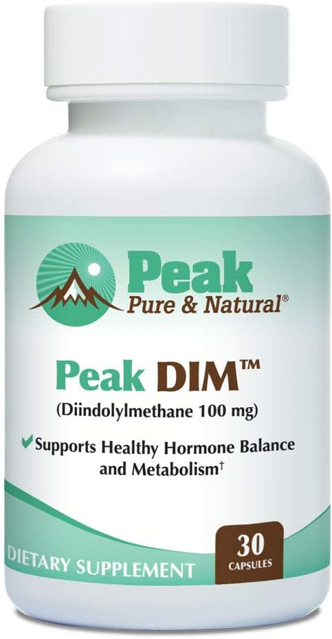 Peak DIM 100mg, Support Healthy Hormone & Estrogen Balance, 30 Servings