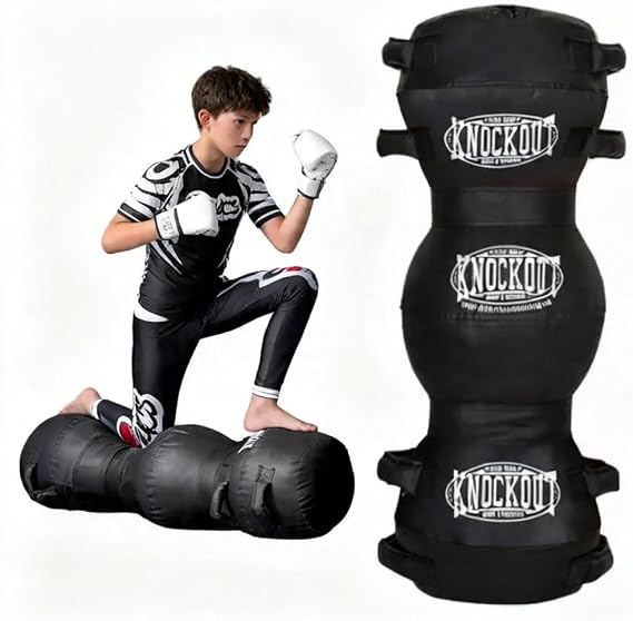 MACS Filled Ground and Pound Grappling Dummy for MMA Submission Fitness Punching Kickboxing Tackling BJJ Training Boxing Wrestling Practice for Kids 25lbs and for Adults 45lbs (Ready to Use)