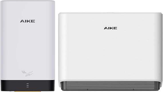 AIKE Hand Dryer and Paper Towel Dispenser Combination, Model AK2822 & AK5101 White