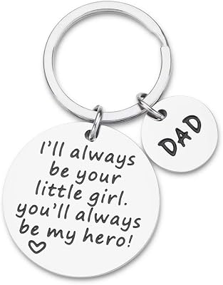 Gifts for Dad Daddy Birthday Gifts from Daughter Fathers Day Keychain Gifts for Dad Step Daddy Gifts from Wife Father in Law Dad of The Bride Wedding Anniversary Presents Keyring Dad Valentines Gifts