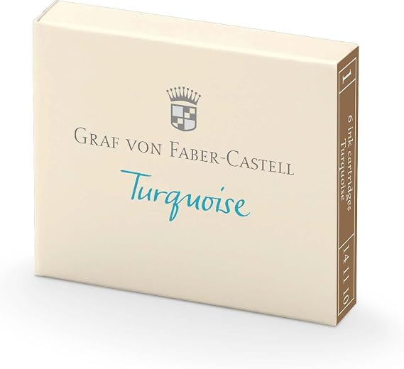 Graf von Faber-Castell 6 ink cartridges Turquoise 141110