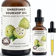 Best Nature's Cosmetics Organic Soursop Oil (Anona Muricata, Graviola, Guanabana) Unrefined Soursop Oil, 100% Pure, Organic, Cold-Pressed 2oz (60ml)