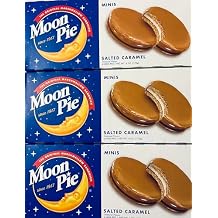 Marshmallow Sandwich Cookies, 3 Boxes of 6 Individually Wrapped Treats, 6 Oz Each, Classic Graham Cracker and Marshmallow Filling (Salted Caramel)