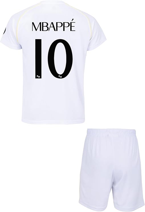 Real Madrid Real Kylian Mbappé Football Jersey Set – Official Collection 14 Years
