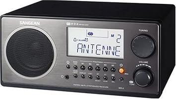 Sangean WR-2 AM/FM-RBDS Wooden Cabinet Digital Tuning Radio Black