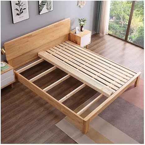 Rollable Floor Mattress Frame,Bed Slats,Slatted Bed Base,Wooden Bed Slats Replacement Mattress,Indoor Bedroom Bed Accessory,Foldable Bed Frame Roll Slats(3.94x6.23ft)