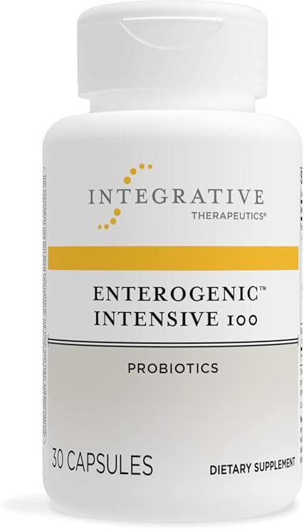 Integrative Therapeutics Enterogenic Intensive 100 - Probiotic Supplement for Digestive Wellness* - GI Tract & Gut Health Support* - Gluten-Free - 30 Capsules (30 Servings)