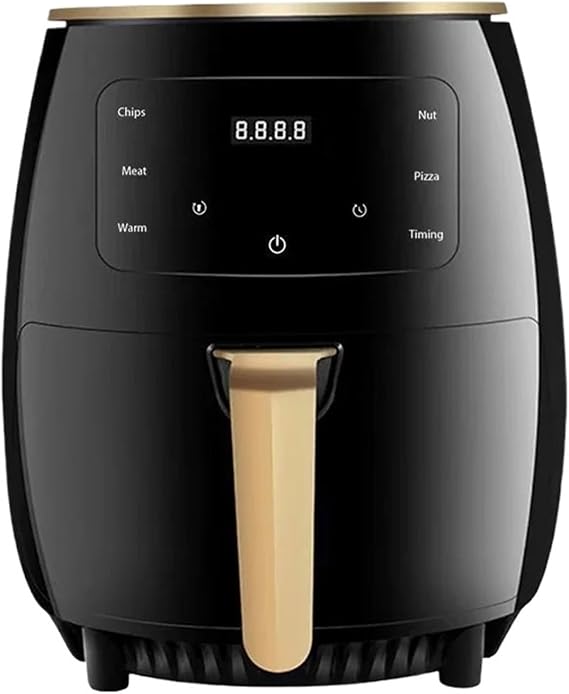 Food Essentials And Family Helpers Smart Air Fryer Oil Free Electric Fryer 6L Large Capacity 360 Hot Air Circulation(6l Air Fryer Black,EU)