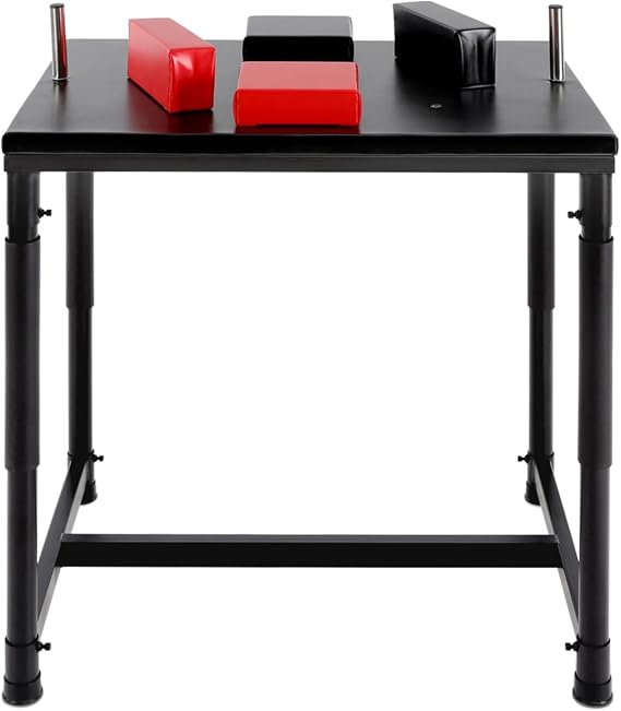 Professional Arm Wrestling Battle Table, Arm Strength Training Equipment Arm Wrestling Training Table for Home Gym Office Club