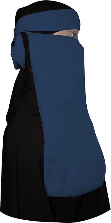 niqab Half Nose Piece Face Cover Veil Breathable Clothes Islamic Muslim Hejab Hijab Women Women Burka Abaya Jilbab , show the pictures. , One Size