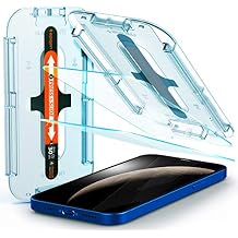 Spigen Tempered Glass Screen Protector [GlasTR EZ FIT] designed for iPhone 12 (2020) / iPhone 12 Pro (2020) [Case Friendly] - 2 Pack