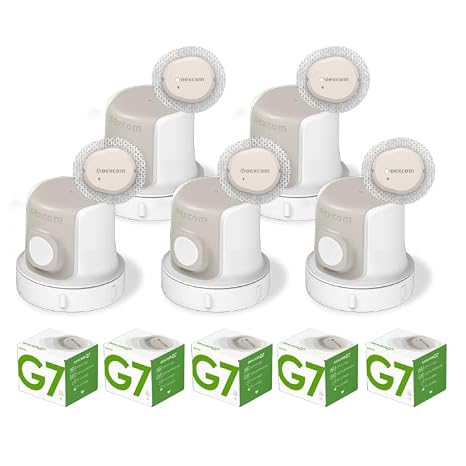 PASTA商店/国内正規品Dexcom G7 CGMシステムセンサー 5個 デクスコムg7センサー STP-GT-016 アプリケーターセット 10日間*5個Dexcom公式パートナー
