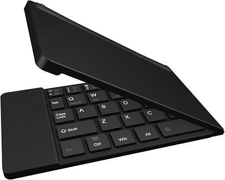 Cellet Ultra Slim Folding Wireless Keyboard for Smartphones, Computers, Tablets, Laptops - for iPhone 15 Pro Max Plus 14 13 12 11 Galaxy Z Fold, Z Flip iPad, iPad Air, Pro, Mini, Google Pixel