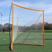 QuickPlay Ripshot Flexi Lacrosse Goal 6x6' - Regulation Lacrosse Goal with 8 Ply Lacrosse Net, 80 Second Pop Up Portable Backyard Lacrosse Goal for Training & Boys and Girls Lacrosse