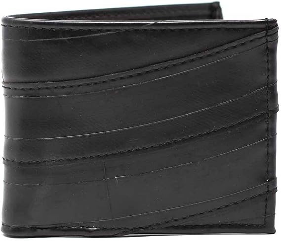Global Crafts Men Bifold Wallet - Recycled Tire Wallet