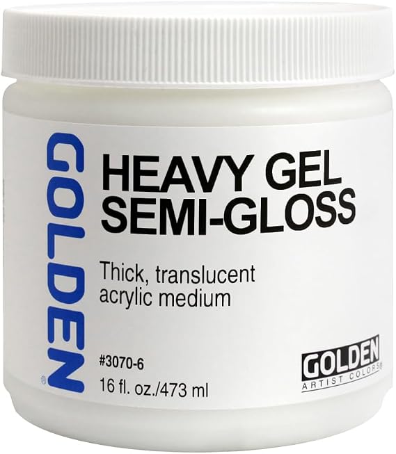 GOLDEN Artist Colors Heavy Gel Semi-Gloss, 16 fl. oz. Jar