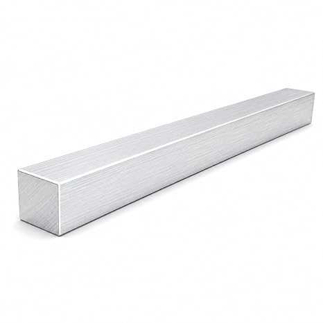 6061 Square Aluminum Solid Extruded Stock 13" Length US Material (1-1/4")