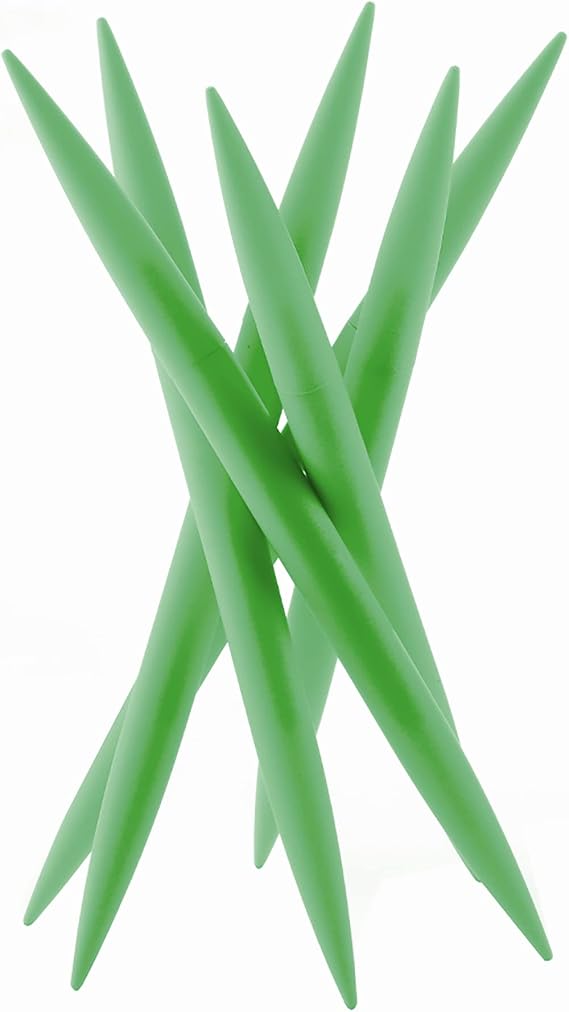 Legnoart Spicy 6-Slot Knife Holder With Steak Knives, Green