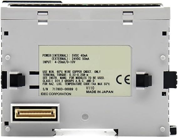 PLC FC4A-J8C1 Analog I/O Module 8 inputs FC4A-J8C1 Voltage 0 to 10VDC Current 4 to 20mA Ladder