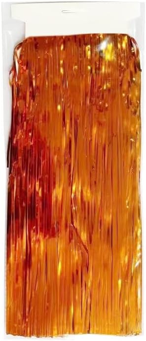 YYCRAFT Icicles Tinsel 3000 Strand,Orange
