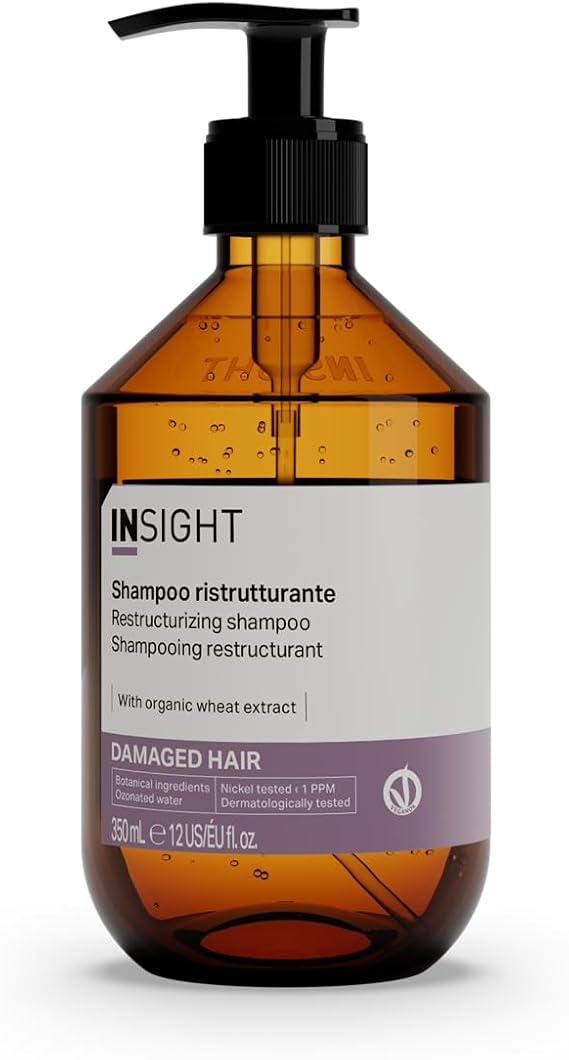 Insight Restructuring Shampoo 350ml | Strengthens Firmly, Restore Them To Their Shine | Glass Packaging
