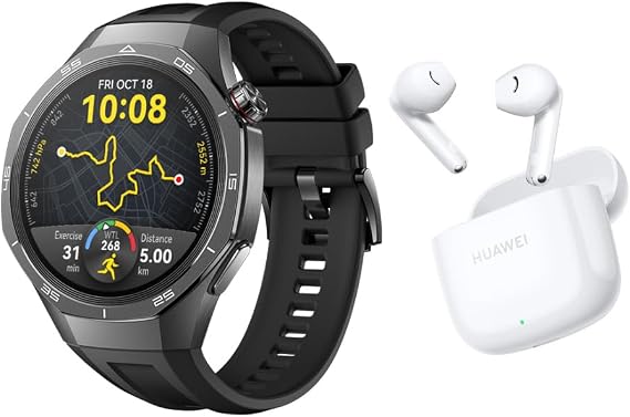 Huawei wireless headset and smartwatch set (Freebuds SE 2 and Watch GT5 Pro)