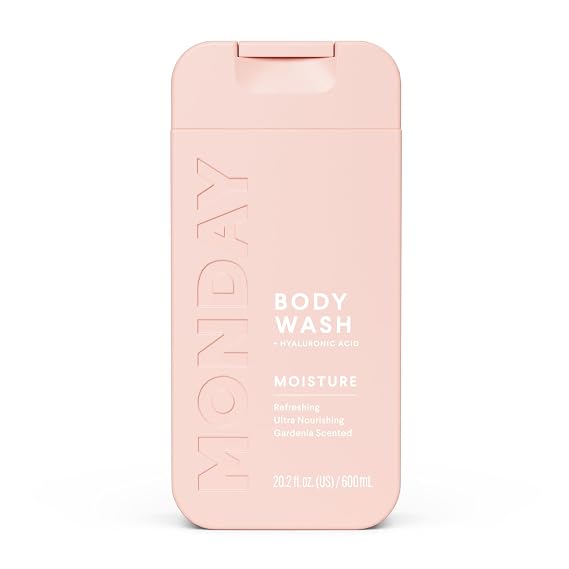 MONDAY HAIRCARE MOISTURE Body Wash in Fresh Gardenia with Hyaluronic Acid & Shea Butter for All Skin Types, 600 mL