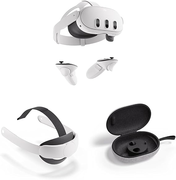 Meta Quest 3 128GB + Elite Strap + Portable Case