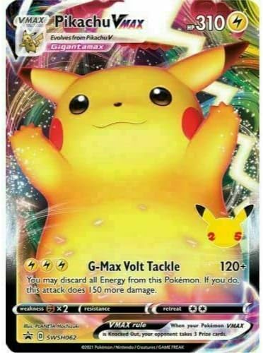 Pikachu VMAX - SWSH062 - Promo - NM/M - New - 25'TH Anniversary
