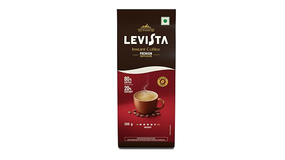 Levista Premium Instant Coffee 200Gm Pouch, Bag, Ground