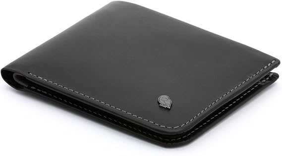 Bellroy Hide & Seek, Slim Leather Bifold Wallet, RFID Blocking - Black | Slim leather bifold wallet with RFID blocking that holds 5-12 cards with a hidden section