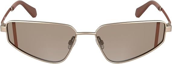 Calvin Klein Jeans CKJ25200S Women's Sunglasses Matte Rose Gold with Solid Peach Lens